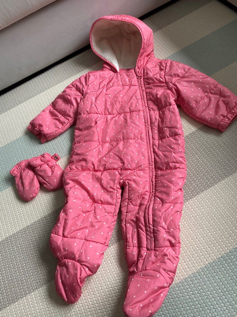 Baby girl pink snow suit from NEXT