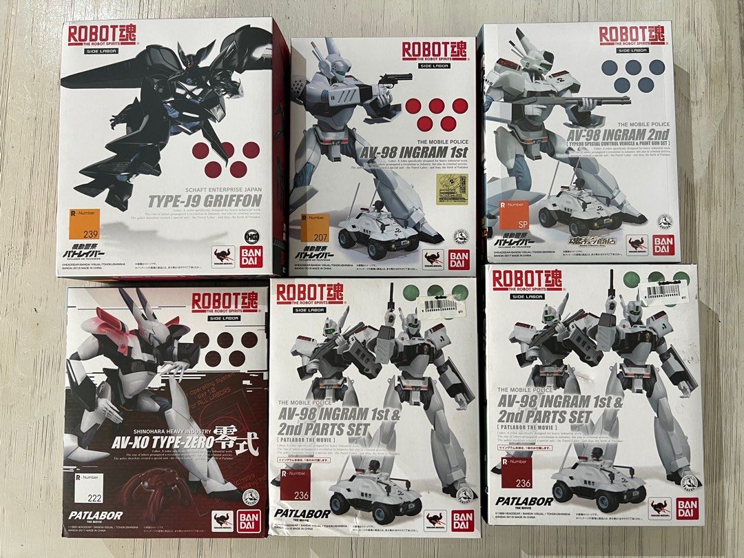 BANDAI Robot Spirits Patlabor Bundle, Hobbies & Toys, Toys & Games on