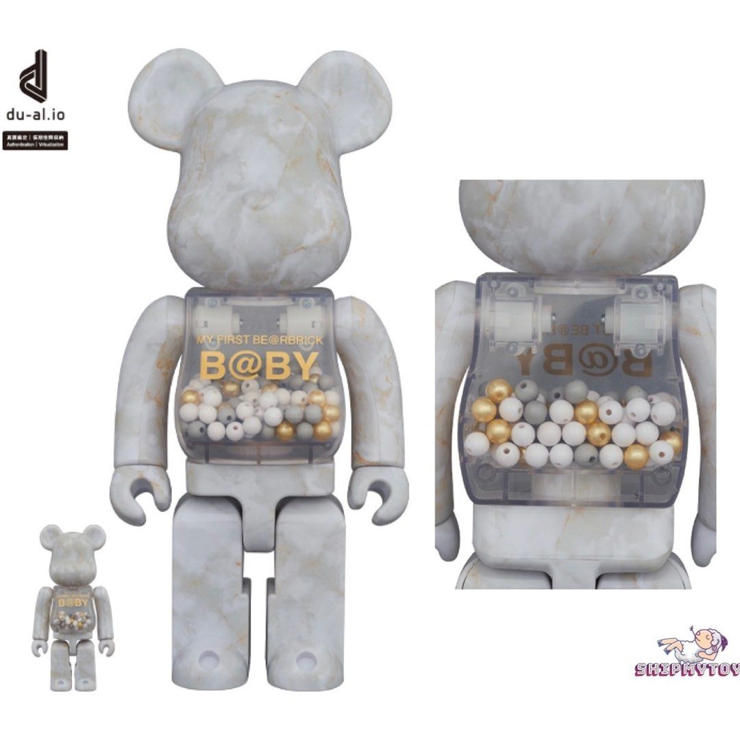 MY FIRST BE@RBRICK MARBLE 1000%&400%