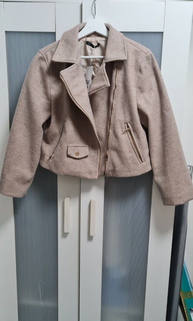 Beige Jacket, Women's Fashion, Coats, Jackets and Outerwear on Carousell