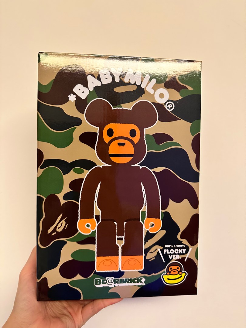 ストレッチドビー Bearbrick BABY MILO Flocky Ver.100％＆400