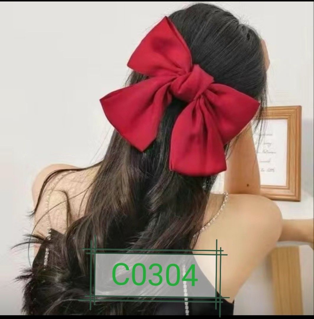 Big Bow Hair Pins, Women'S Fashion, Watches & Accessories, Hair Accessories  On Carousell