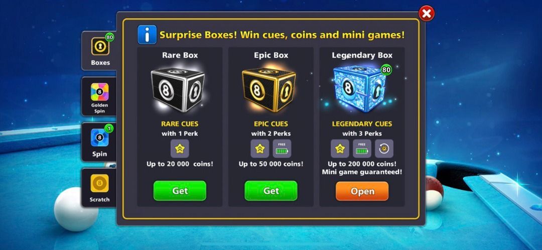 BLACK DIAMOND VIP TIER + 5 CUE MAX + 80 Legendary box (NEW ACC), Video ...