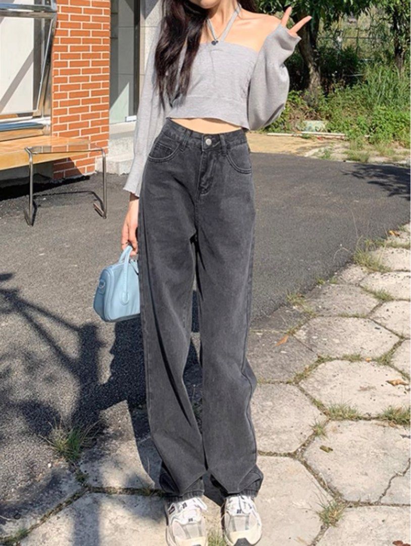 straight leg full length jeans