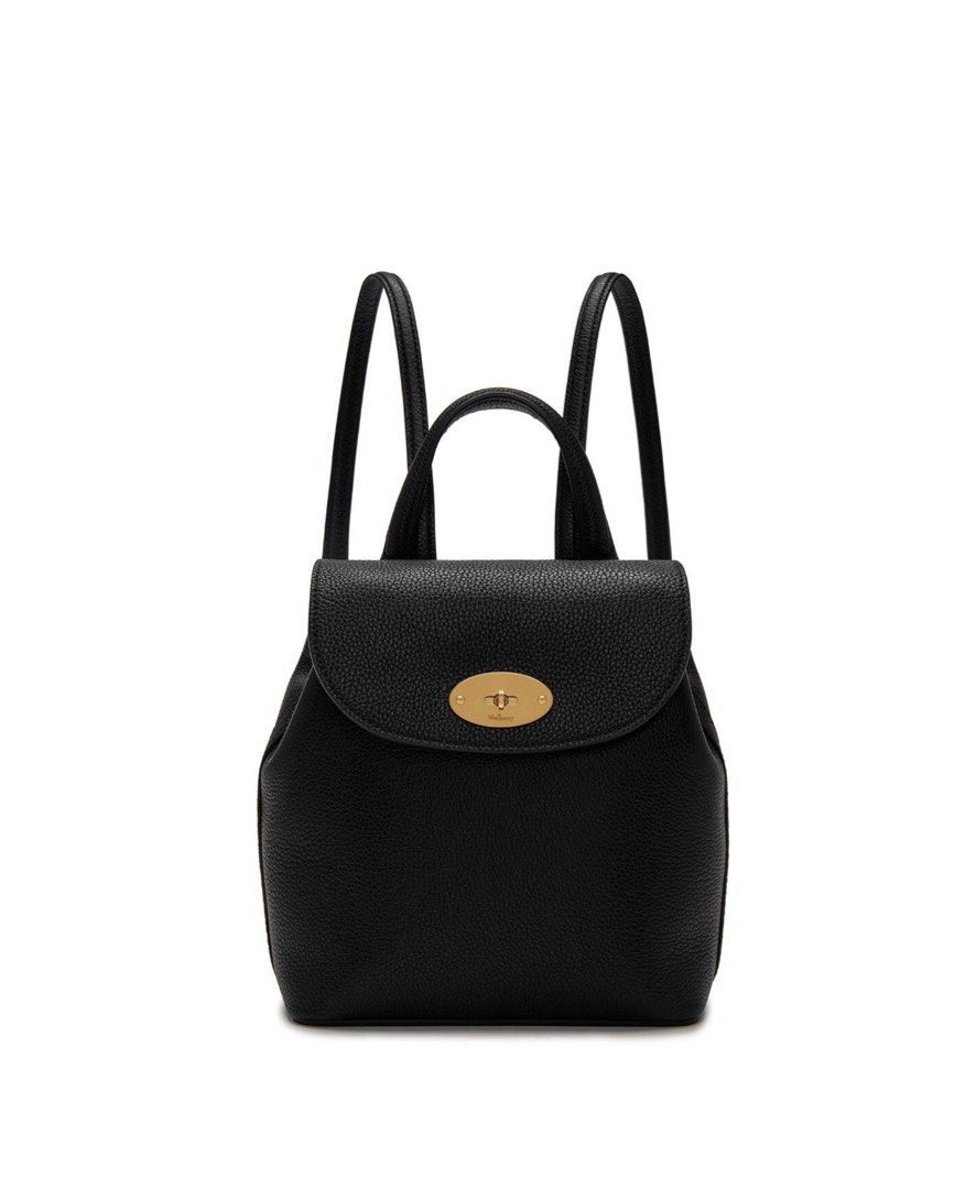 Mulberry Mini Bayswater Backpack In Black Small Classic Grain