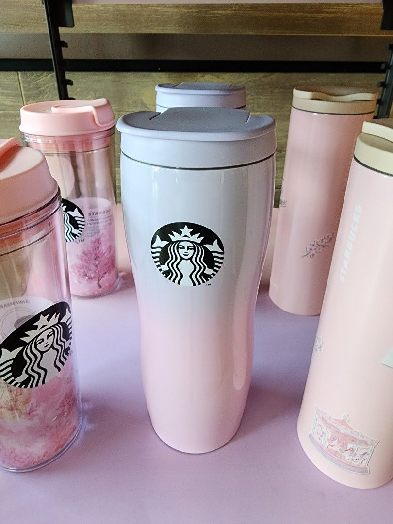 BN Starbucks Cherry Blossom 2023 Concord Tumbler 591ML, Furniture
