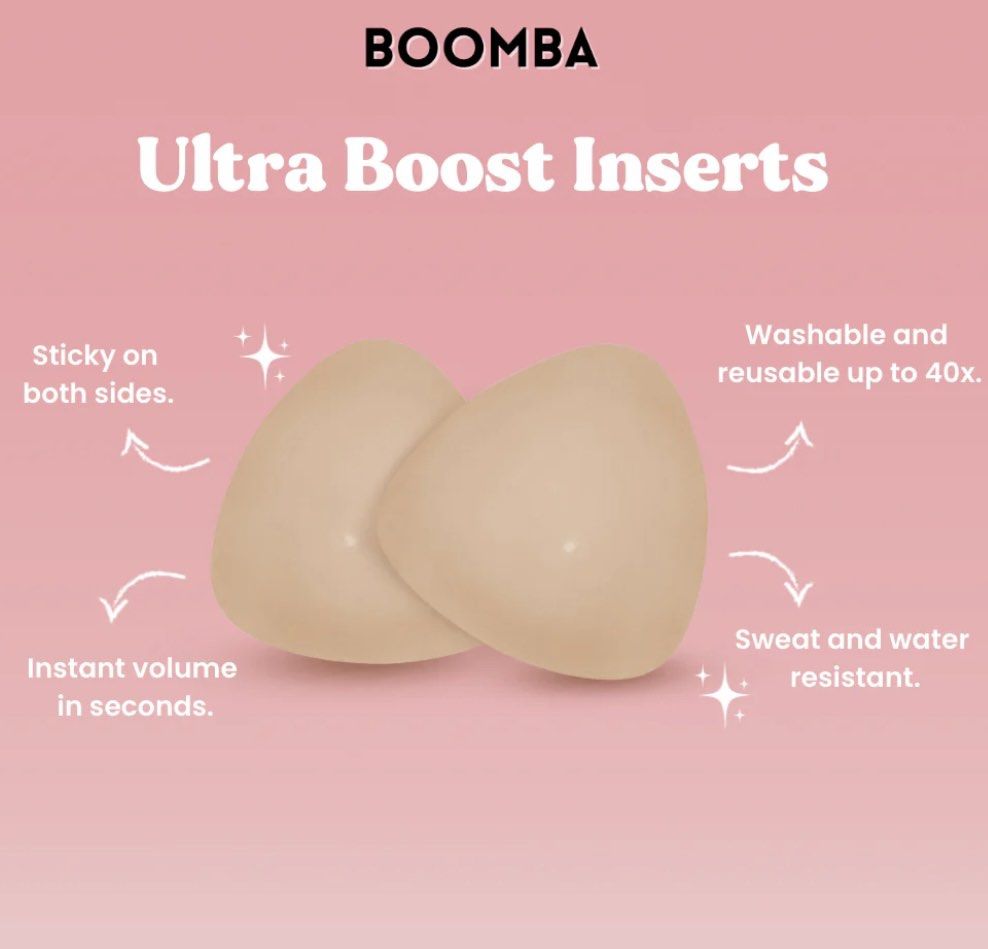 BOOMBA Demi Boost nubra stick-on bra in Sand, Women's Fashion, New  Undergarments & Loungewear on Carousell