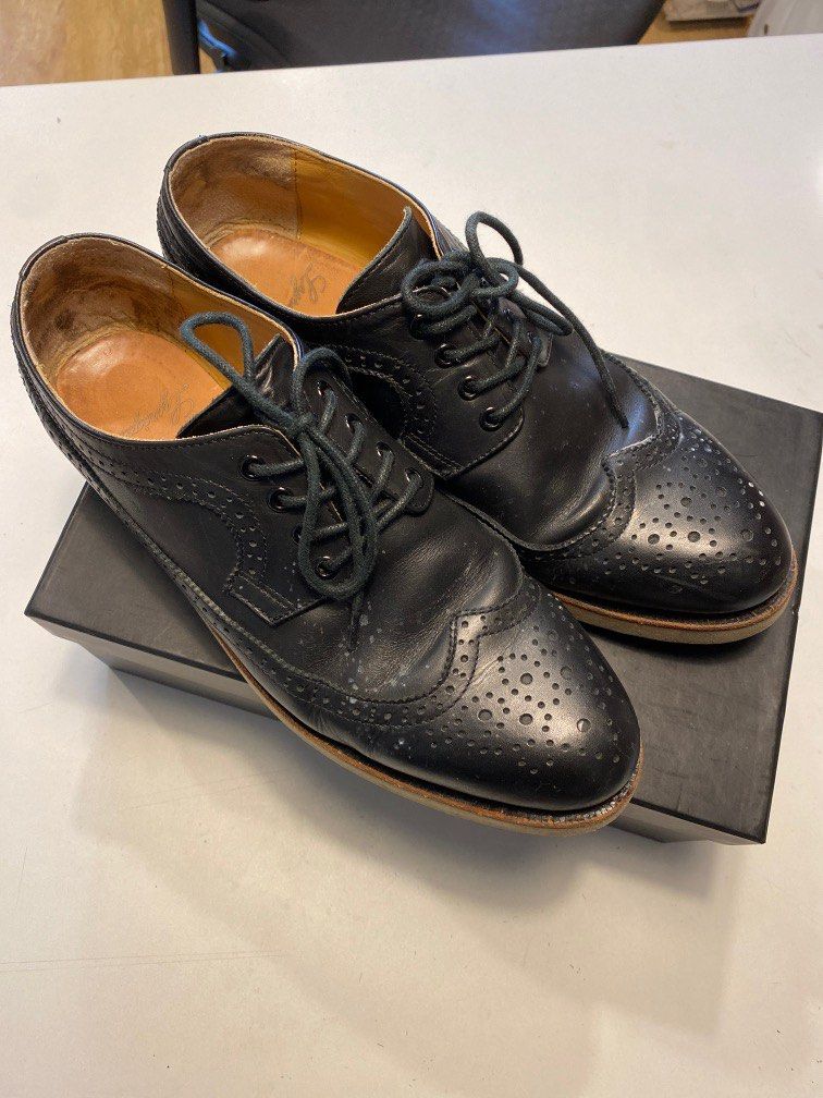 Flat sole brogues best sale