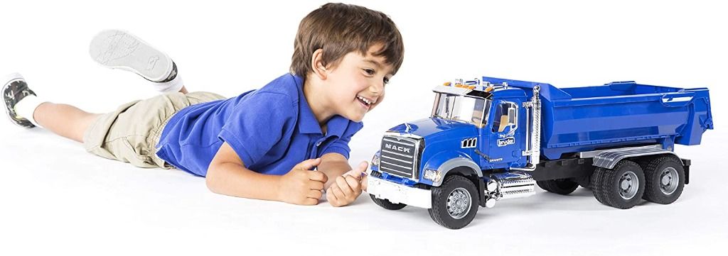 Bruder mack granite halfpipe dump truck cheap