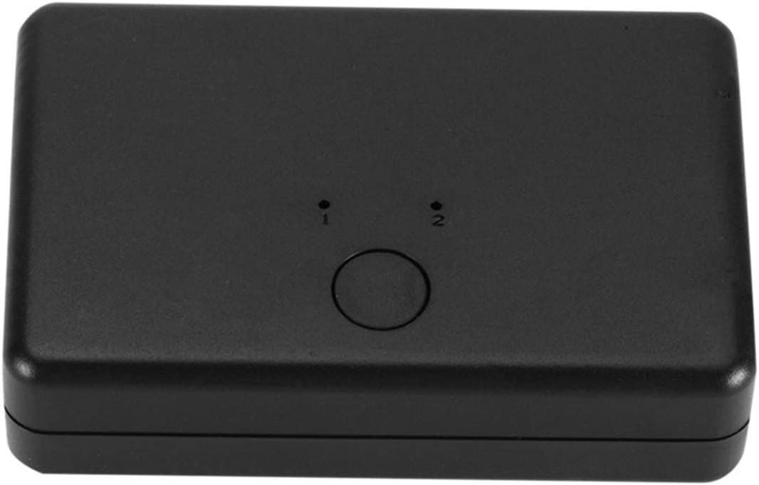 2 Port Gigabit Network Switch RJ45 Switch Network Splitter Cable Extender 1000mbps Selector Adapter 1 In 2 Out Black