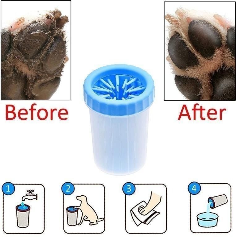 [C1332]Dog Paw Cleaner Medium Cup,Portable Pet Paws Cleaning Cups