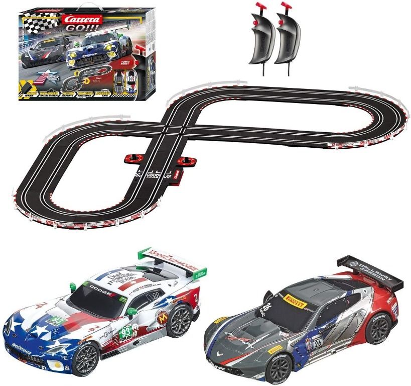 Carrera GO!!! onto The Podium Electric Powered Slot Car Racing Kids Toy  Race Track Set Includes 2 Hand Controllers and 2 Cars in 1:43 Scale,  Hobbies & Toys, Toys & Games on Carousell