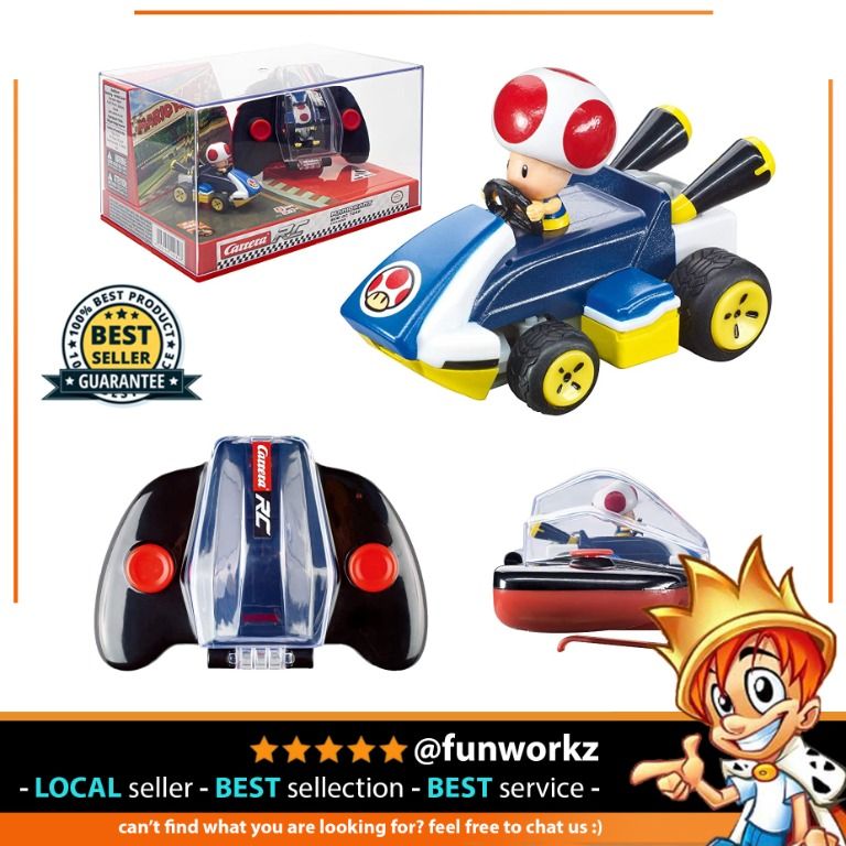 Carrera RC Nintendo Mario Kart  GHz Mini Collectible Radio Remote Control  Toy Car Vehicle - Toad, Hobbies & Toys, Toys & Games on Carousell