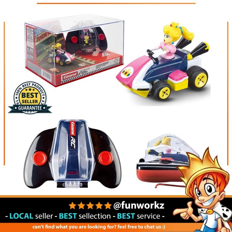 Carrera RC Nintendo Mario Kart  GHz Mini Collectible Radio Remote Control  Toy Car Vehicle - Peach, Hobbies & Toys, Toys & Games on Carousell