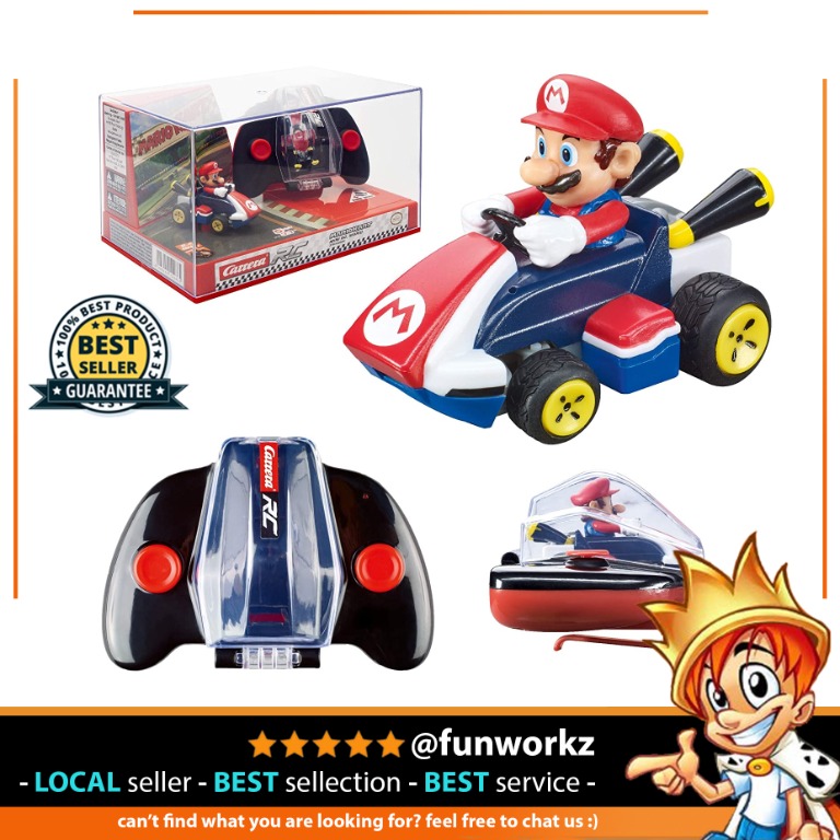 Carrera RC Nintendo Mario Kart  GHz Mini Collectible Radio Remote Control  Toy Car Vehicle - Mario, Babies & Kids, Infant Playtime on Carousell