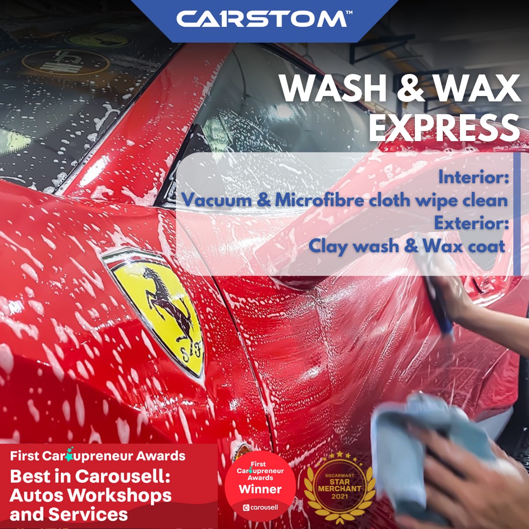CARSTOM WASH & WAX car wash detailing service, Car Accessories, Car