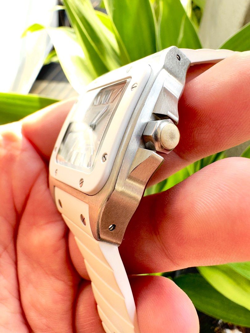 Cartier Santos 100 W20122U2 White Women s Fashion Watches