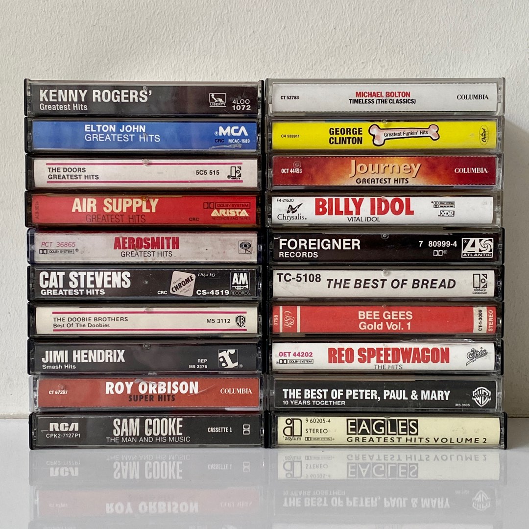 1970s & 80s US Original Audio Cassette Tapes Classic Compilations