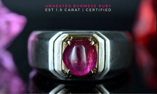 CERTIFIED UNHEATED BURMESE RUBY | 1.9 CT