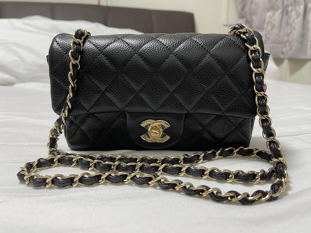 Chanel Classic Flap Mini Caviar with GHW, Luxury, Bags & Wallets on  Carousell
