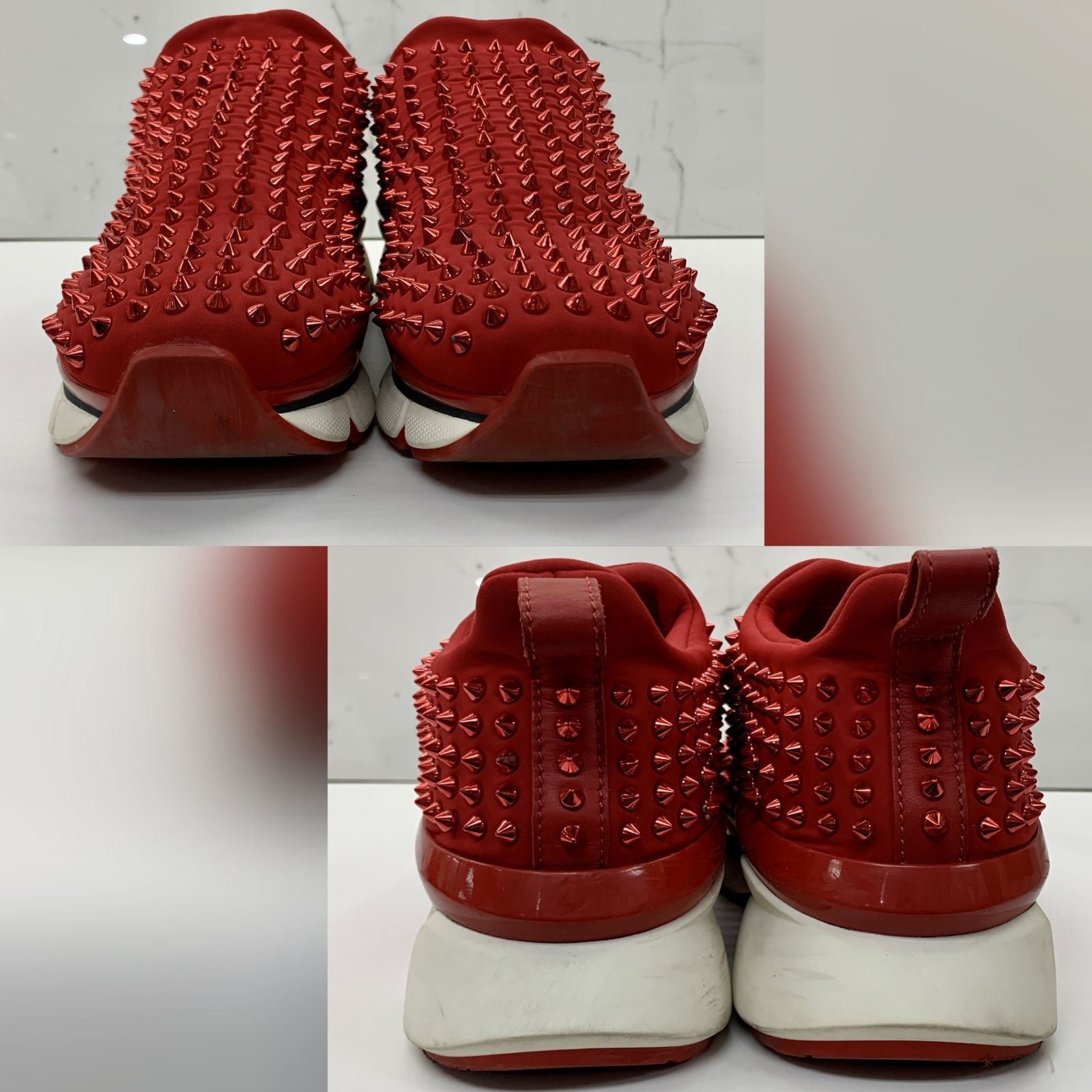 Red spiked outlet louboutin