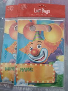 Circus Theme Loot Bags