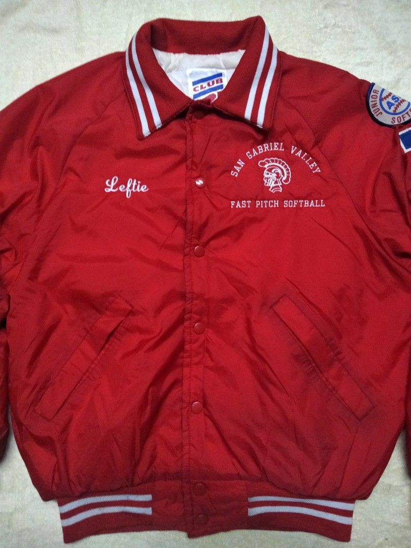 Vintage olympic softball varsity jacket (pit 22), Men's Fashion, Coats