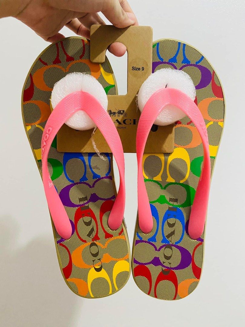 Coach wedge hotsell flip flops