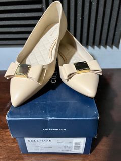 Cole Haan Tali Bow Skimmer Flats US Size 7.5 B Women s Fashion
