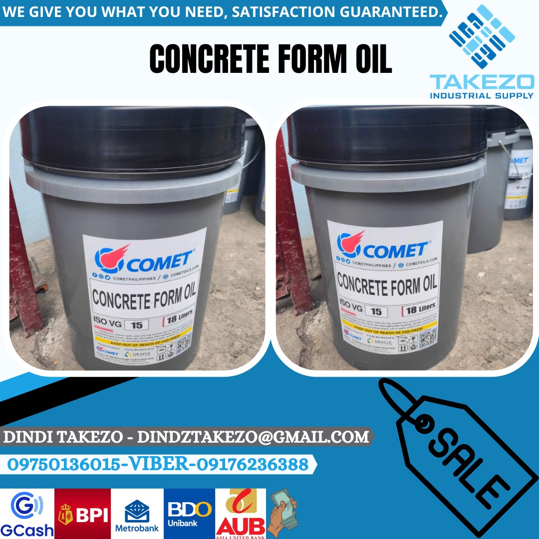 Concrete Form Oil, Commercial & Industrial, Industrial Equipment on