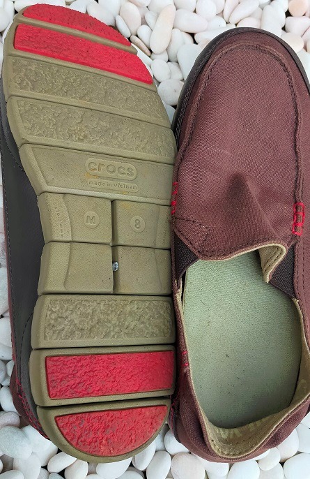 Fabric crocs sales