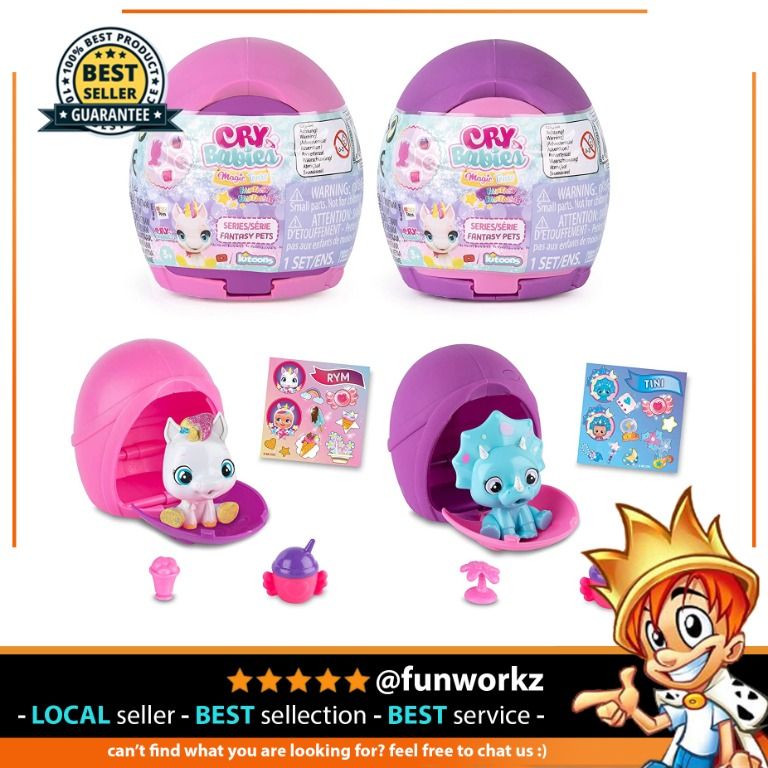 Cry Babies Magic Tears Fantasy Pets Pack 2 Hobbies Toys Toys 