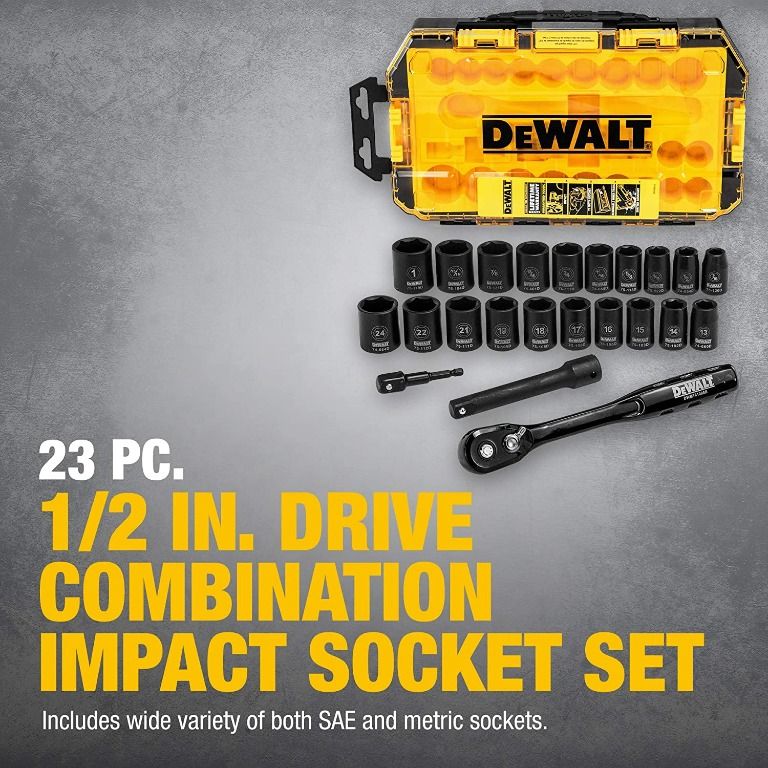 Dewalt 23 piece discount socket set