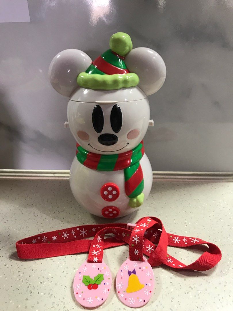 Disney popcorn bucket with strap on Carousell