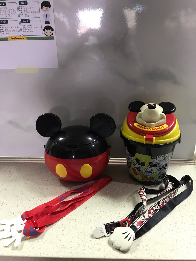 Disney popcorn bucket with strap (each) on Carousell