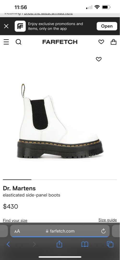 White platform chelsea top boots