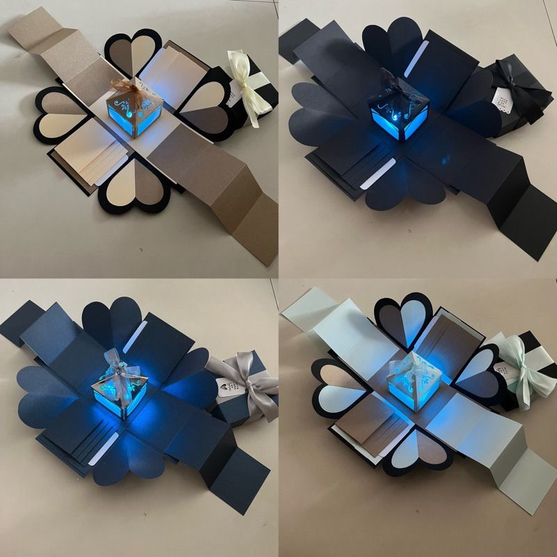 Explosion box with lighthouse, pull tab and waterfall, Hobbies & Toys ...