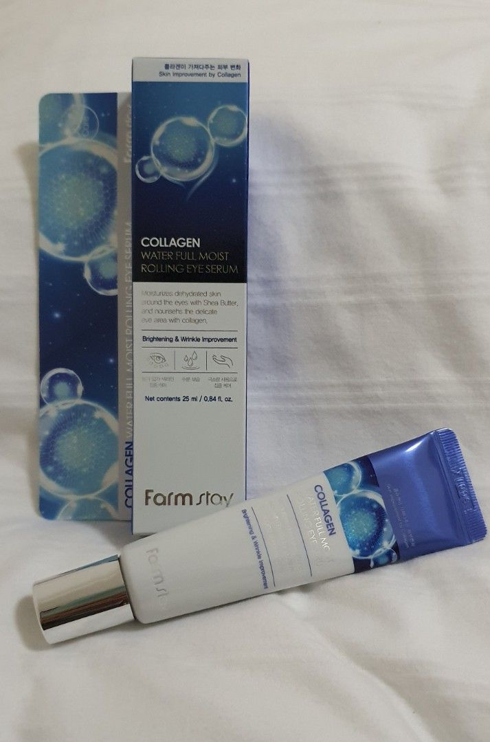 Farmstay Collagen Water Full Moist Rolling Eye Serum - 25ml, Beauty ...