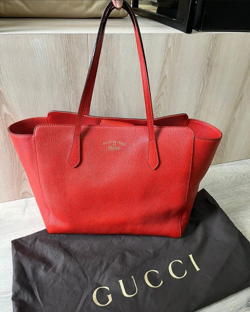 Red gucci on sale tote