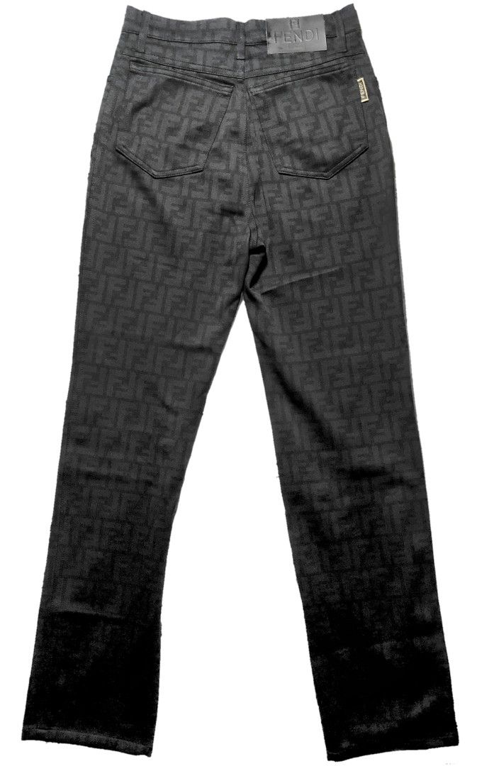 FENDI Vintage Monogram Zucca Jeans Pants Luxury Apparel on Carousell