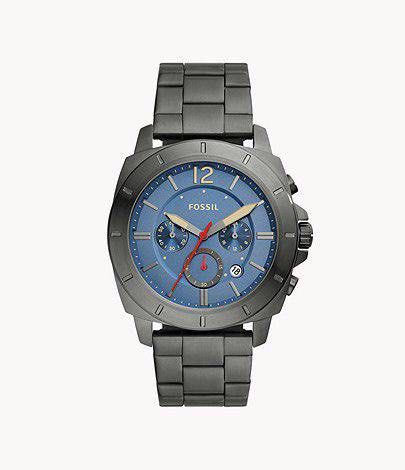 Privateer sport chronograph deals smoke stainless steel watch
