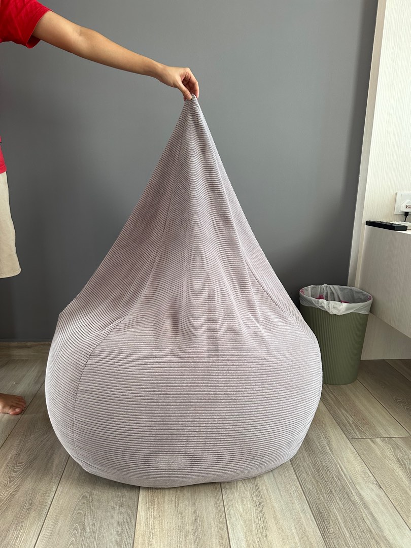 Filled Bean Bag with Bean refills, Furniture & Home Living, Furniture