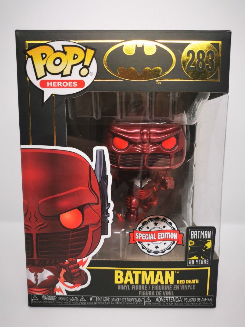 Funko Pop! Batman (Red Death) #283, Hobbies & Toys, Collectibles &  Memorabilia, Fan Merchandise on Carousell