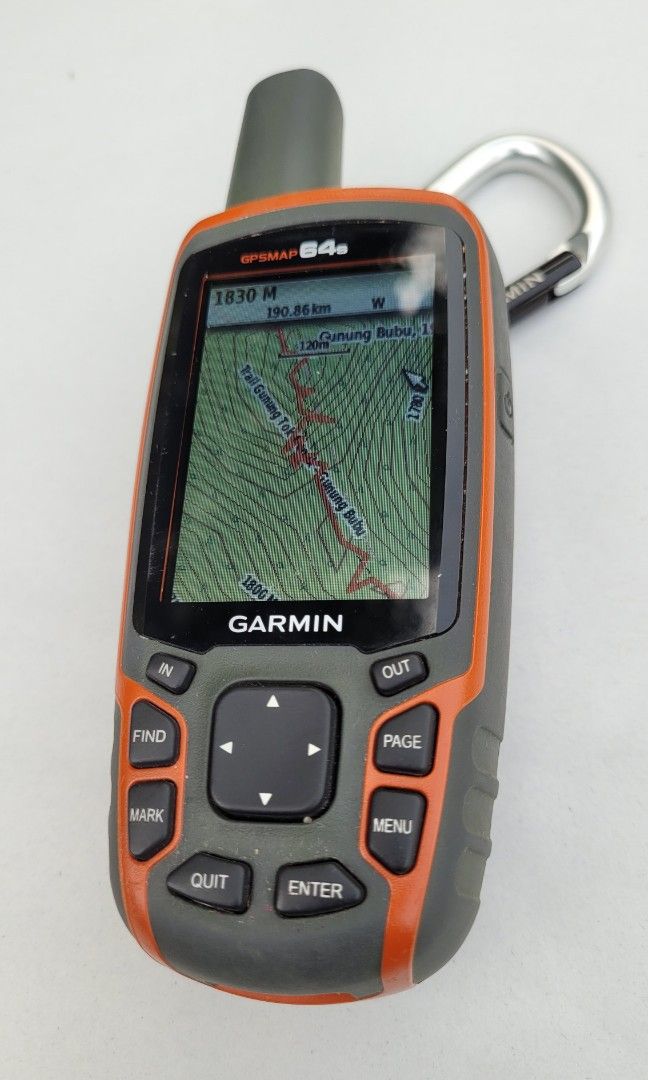 Garmin GPSMap 64s Handheld Topo Map Malaysia, Sports Equipment, Hiking