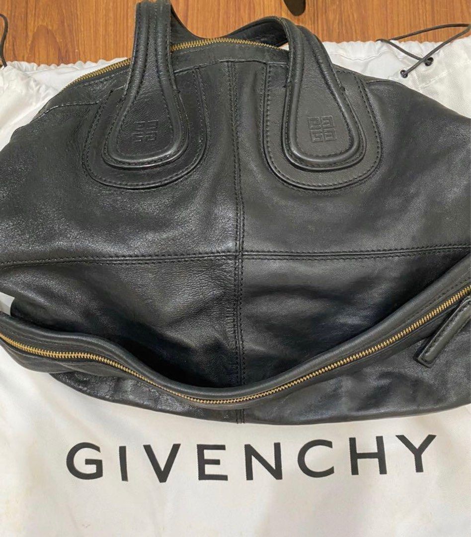GIVENCHY NIGHTINGALE AUTHENTIC BAG MEDIUM (Category: Luxury Bags & Wallets) located in Muntinlupa City. Submitted by king_declutter (Listing ID 1217070090, Image 1). Description: For sale: AUTHENTIC GIVENCHY NIGHTINGALE MEDIUM BAG COLOR: BLACK CONDITION: 8/10 or BETTER COMES W DUST BAG PURCHASED IN DUTY FREE PH WITH TAG PRICE LEGIT/AUTHENTIC RFS: decluttering .