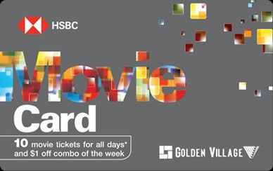 Golden Village HSBC Movie Card Cinema GV