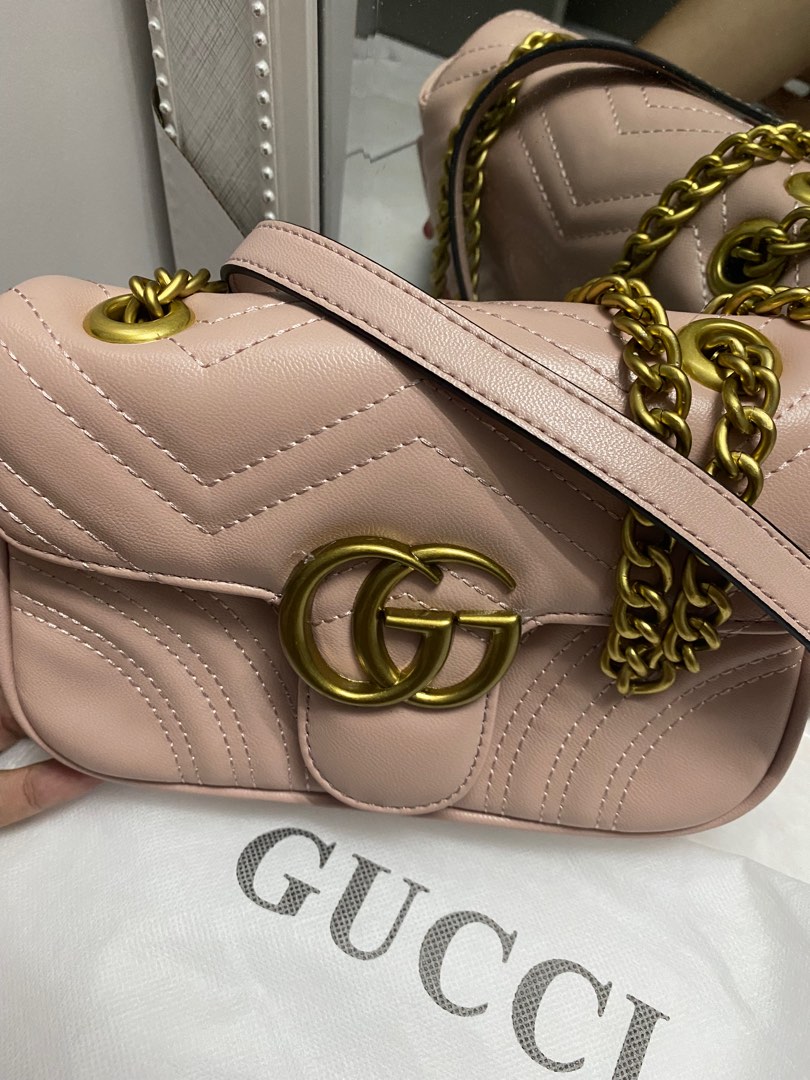 Gucci marmont best sale nude pink
