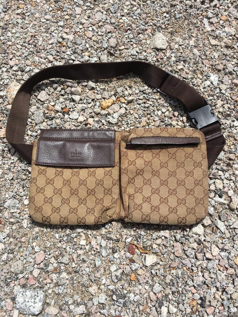 Gucci monogram sale belt bag