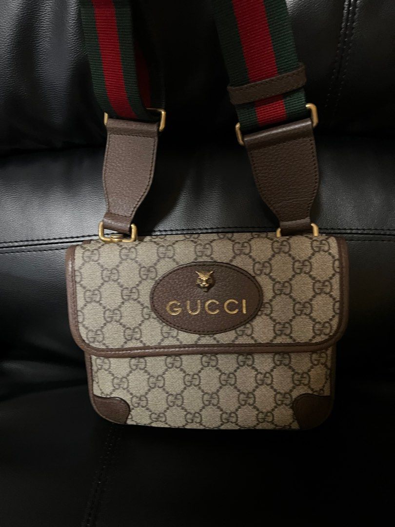Gucci Neo Vintage Small Messenger Bag in Natural