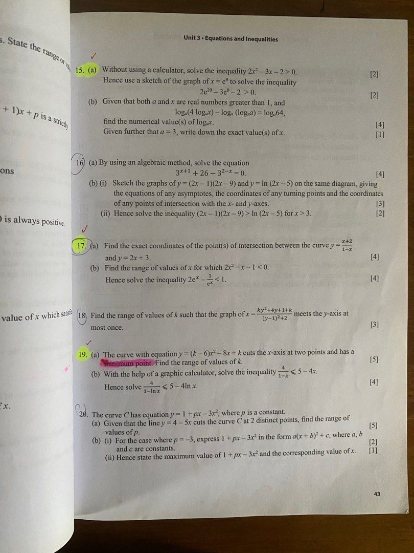 H1 Mathematics Assessment Book, Hobbies & Toys, Books & Magazines ...